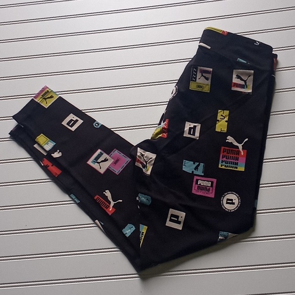 Puma Brand Love Printed Leggings-Small #1644 - Picture 13 of 14